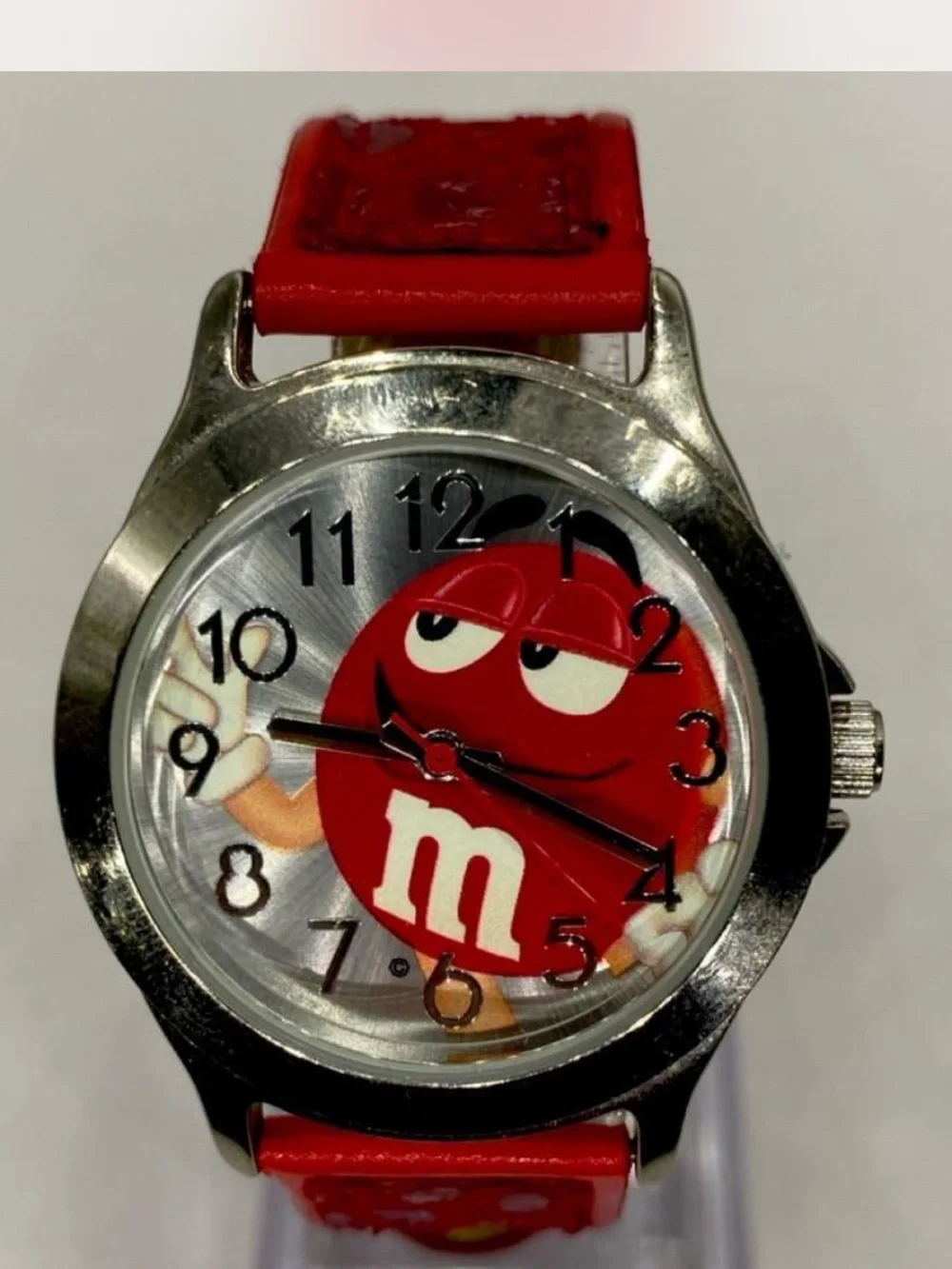 Men’s ^^^ M&M'S Ruby Red Analog Watch  / Red Character Dial “ Collectors ***